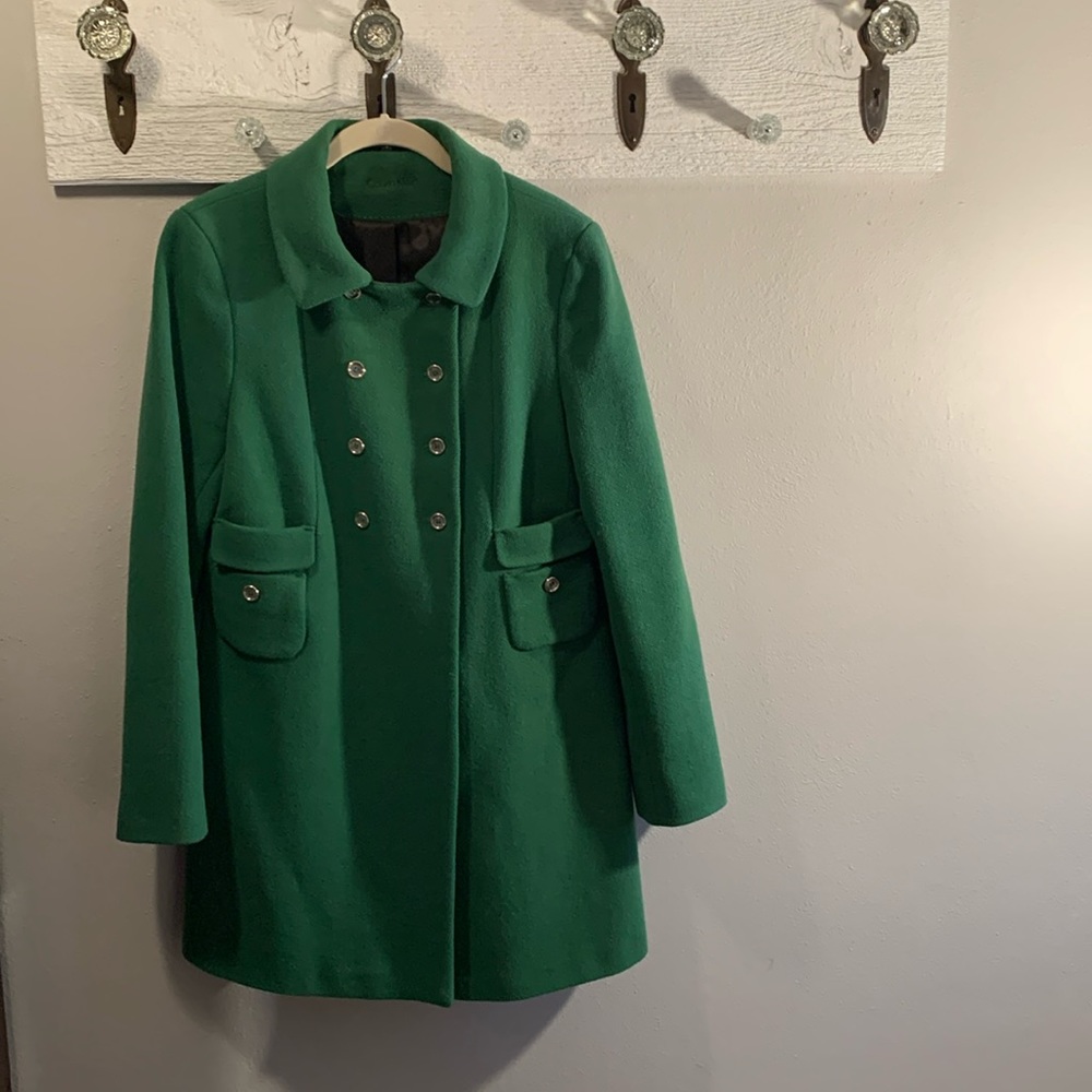 Calvin Klein Kelly green winter coat !